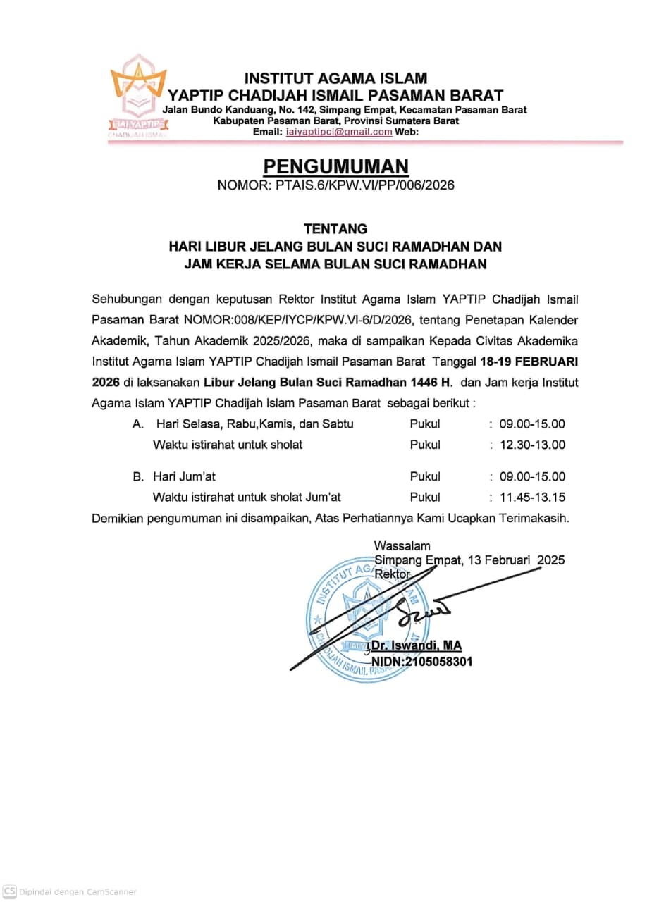 HARI LIBUR JELANG BULAN  RAMADHAN DAN JAM KERJA SELAMA RAMADHAN 1447H