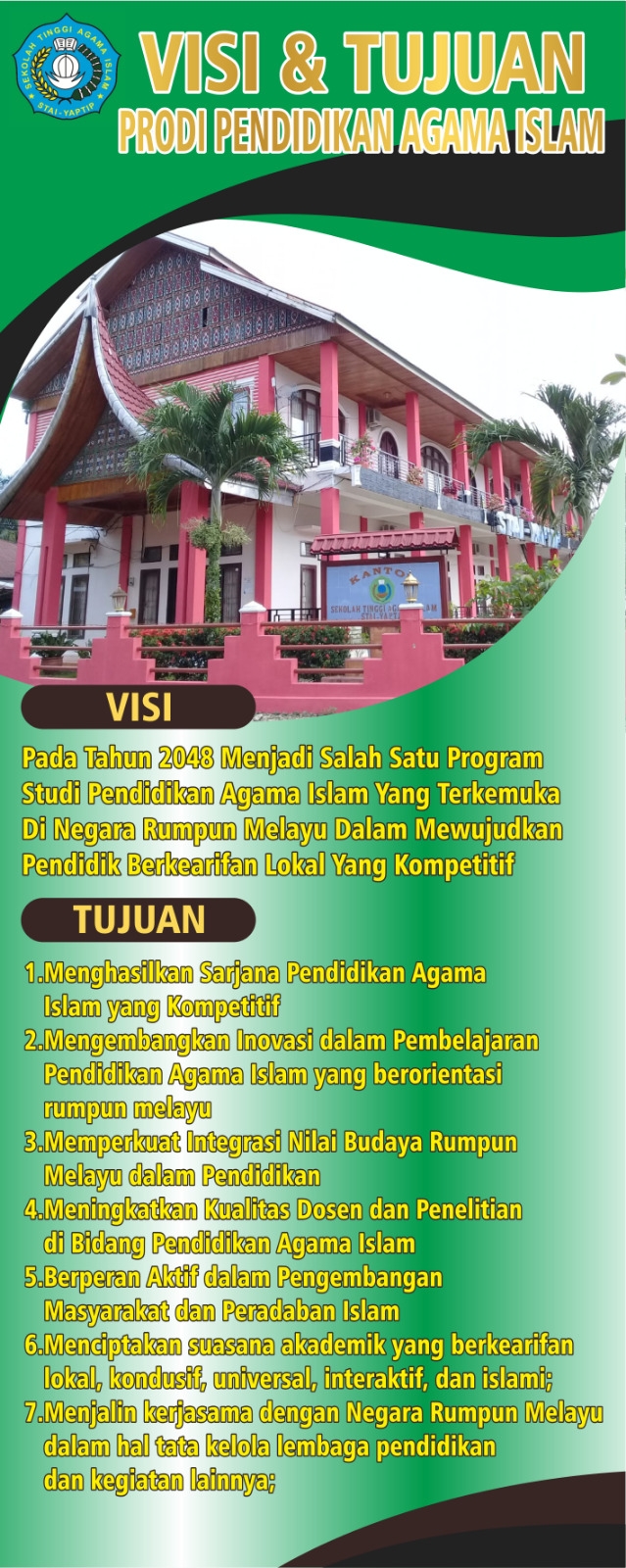 VISI DAN TUJUAN KEILMUAN PRODI PENDIDIKAN AGAMA ISLAM 