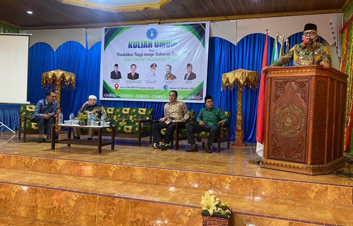 STAI YAPTIP PASAMAN BARAT ADAKAN KULIAH UMUM BERTAJUK'' PERGURUAN TINGGI MENUJU INDONESIA EMAS 2045"